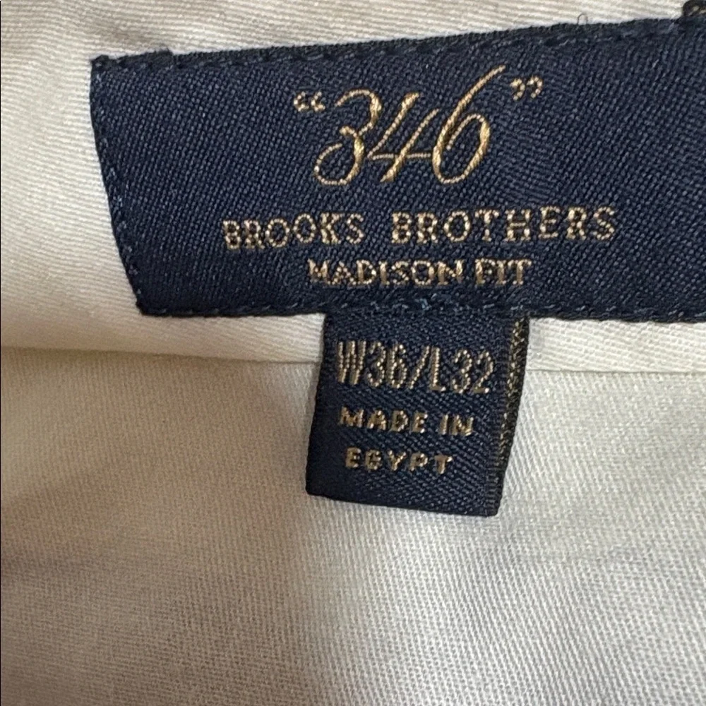 “346” Brooks Brothers grey Dress Pants 36/32 - Picture 2 of 7